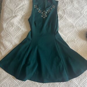 Aqua Green Embellished Dress